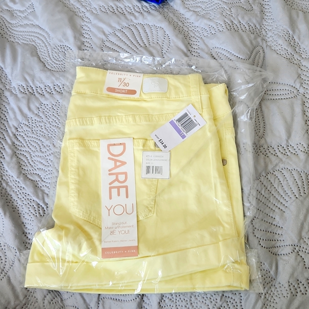 Yellow Celebrity Pink shorts, size 11